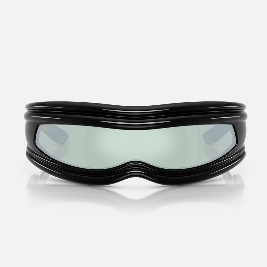 A$AP ROCKY X RAY-BAN ULTRA WRAP 001 - BLACK / TRANSLUCENT MIRROR