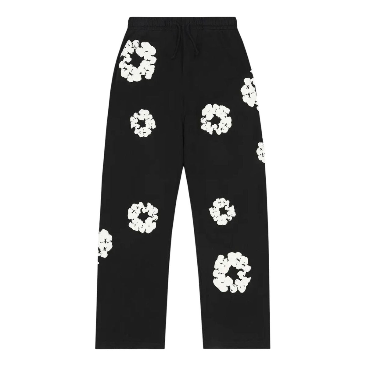 Denim Tears Cotton Wreath Baggy Sweatpants 'Black' SS25BAS11402048