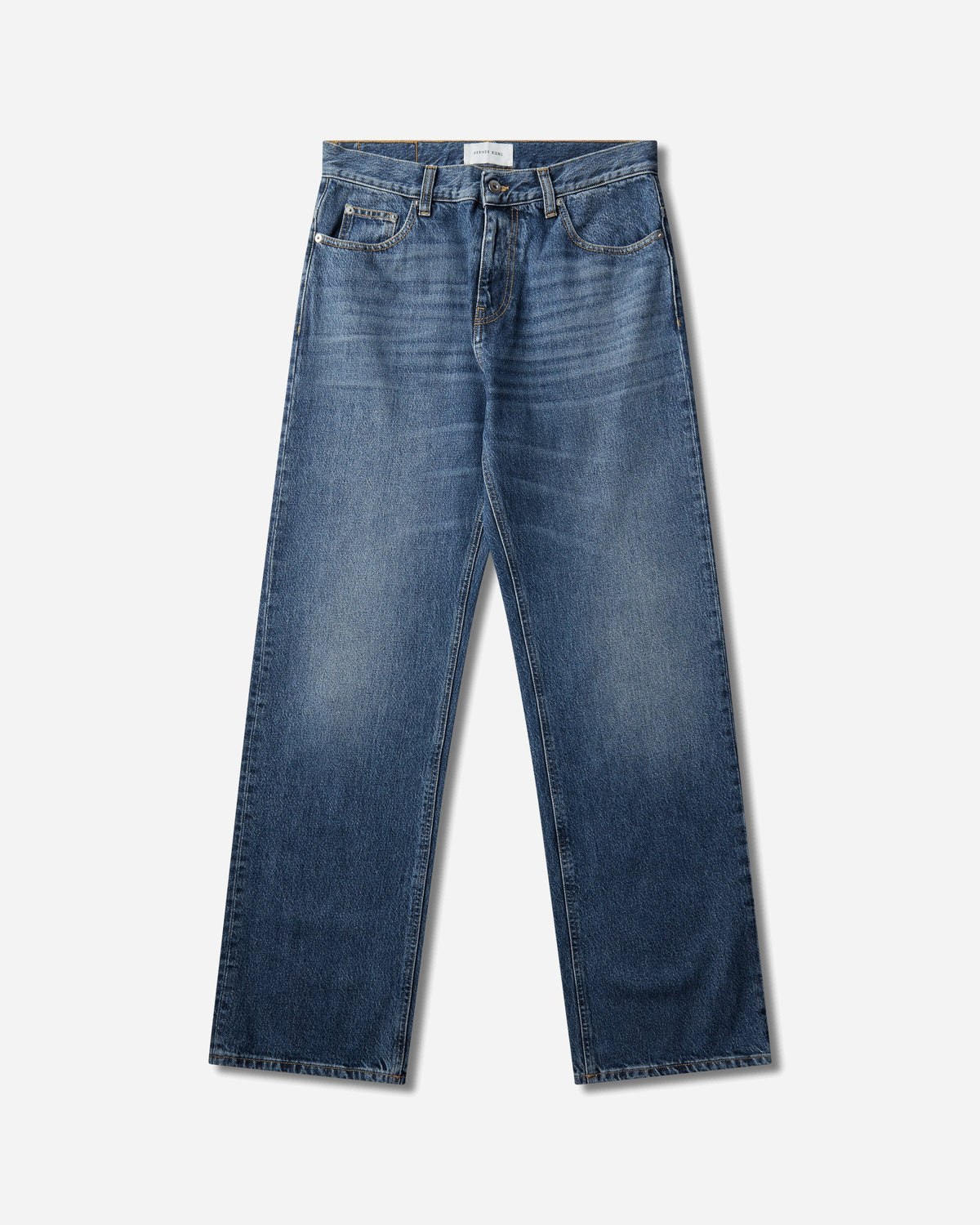 Men's 5 Pocket 14oz Denim Pants Indigo Bleach