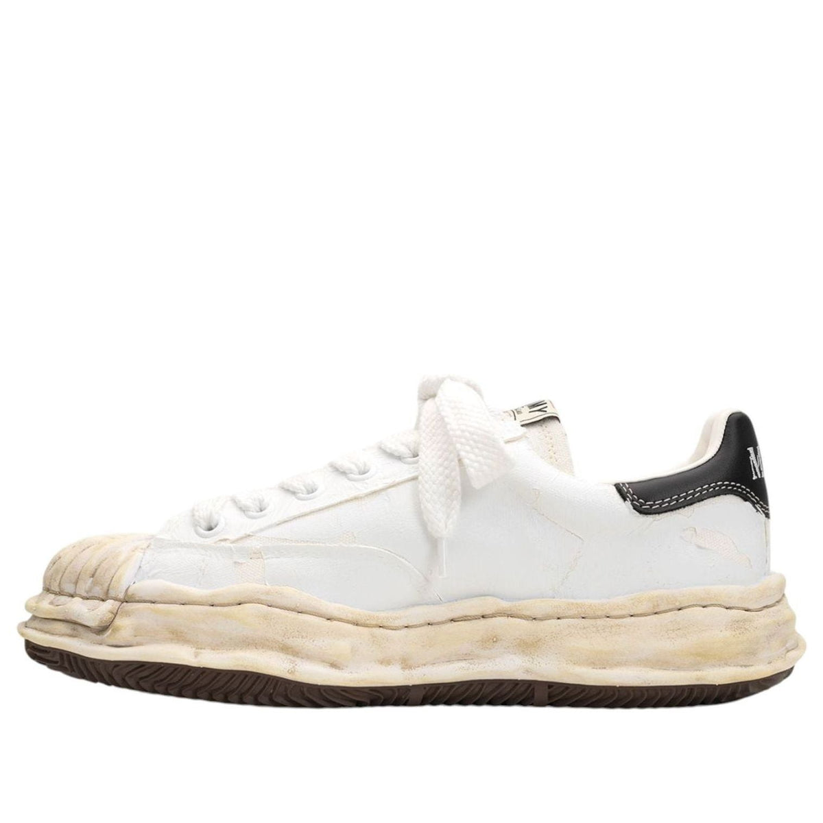 Maison MIHARA YASUHIRO BLAKEY OG Sole Film Attached Canvas Low 'White' A15FW727-WHITE