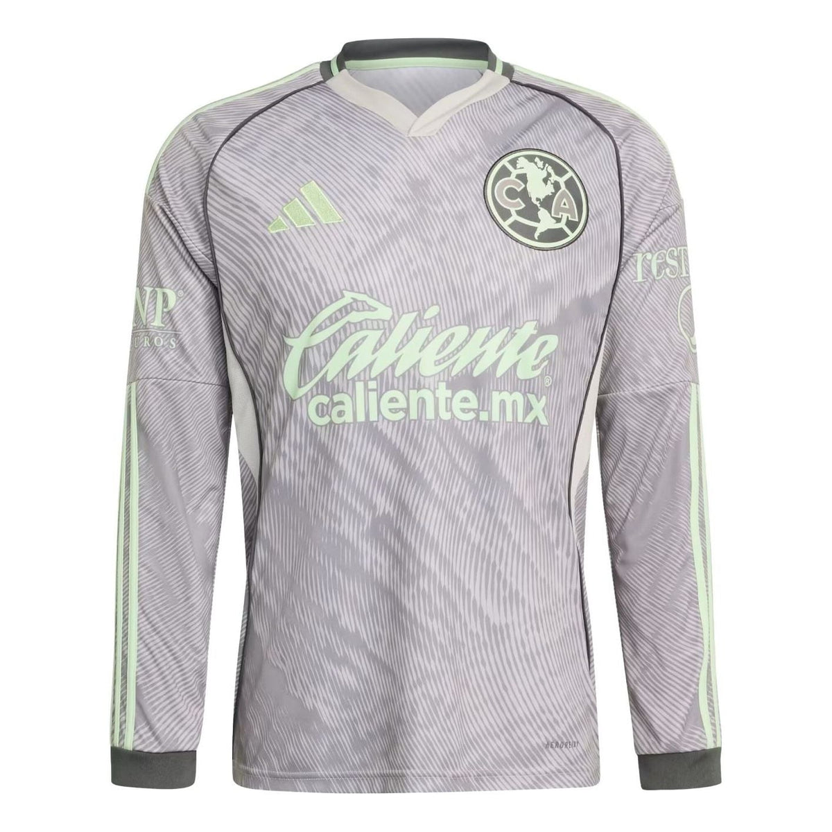 adidas Club America 25/26 Long Sleeve Slim fit Third 'Grey Two' JN8638