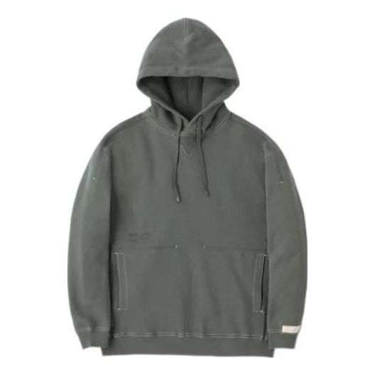 New Balance Fleece Lined 1000 Regular Fit Hoodie Asia Sizing 'Grey Green' AMT25021-NSE