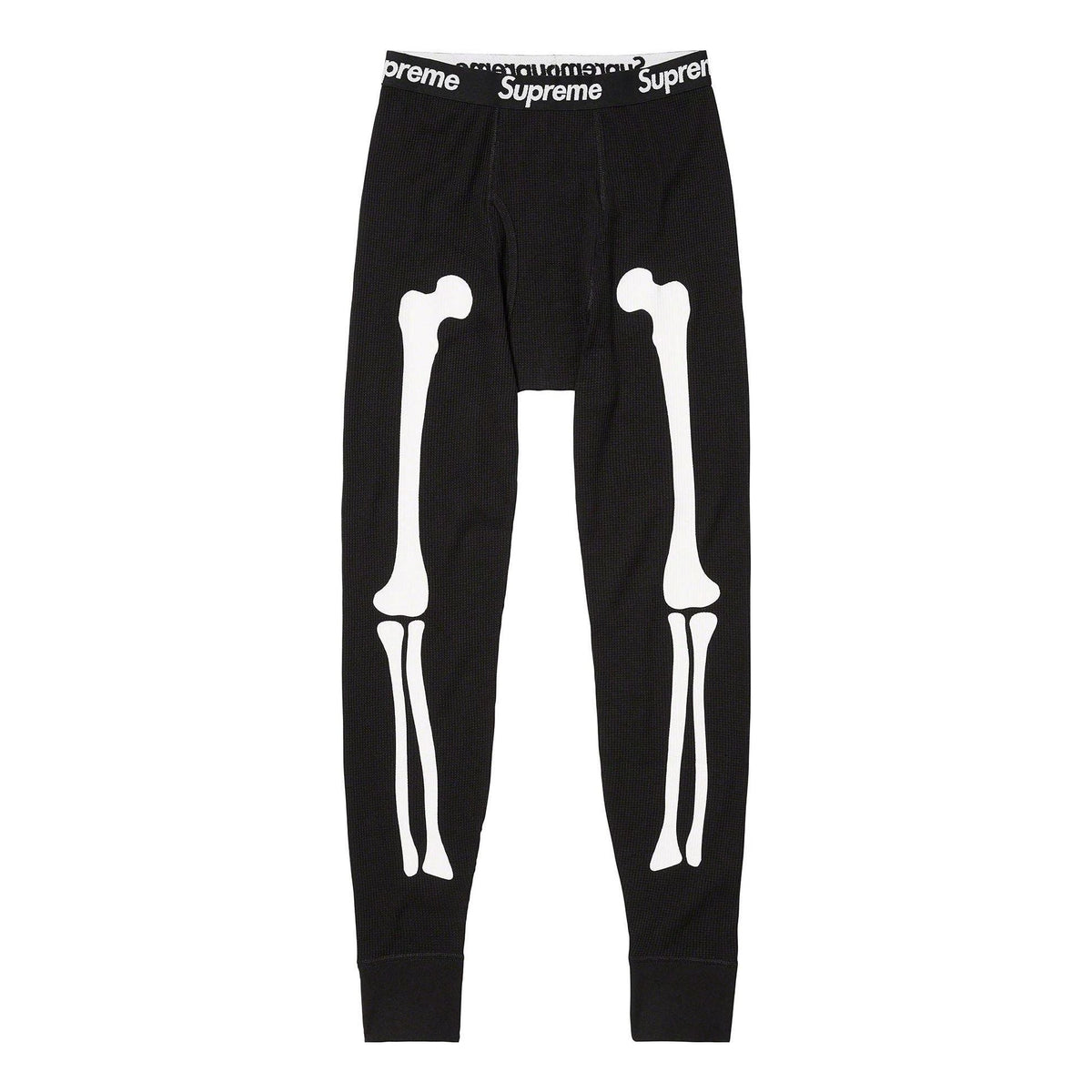 Supreme x HANES FW23 Week9 Bones Thermal Crew Pants 'Black' SUP-FW23-155