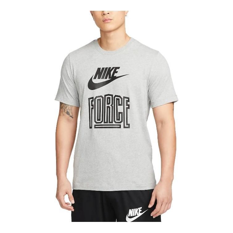 Nike Logo Force T-shirt 'Grey' FD0059-063