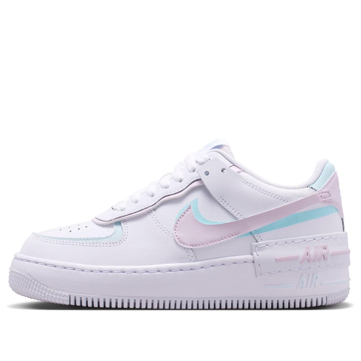 (WMNS) Nike Air Force 1 Shadow 'White Glacier Blue Lilac' DZ1847-121 - Nike Professional Edition