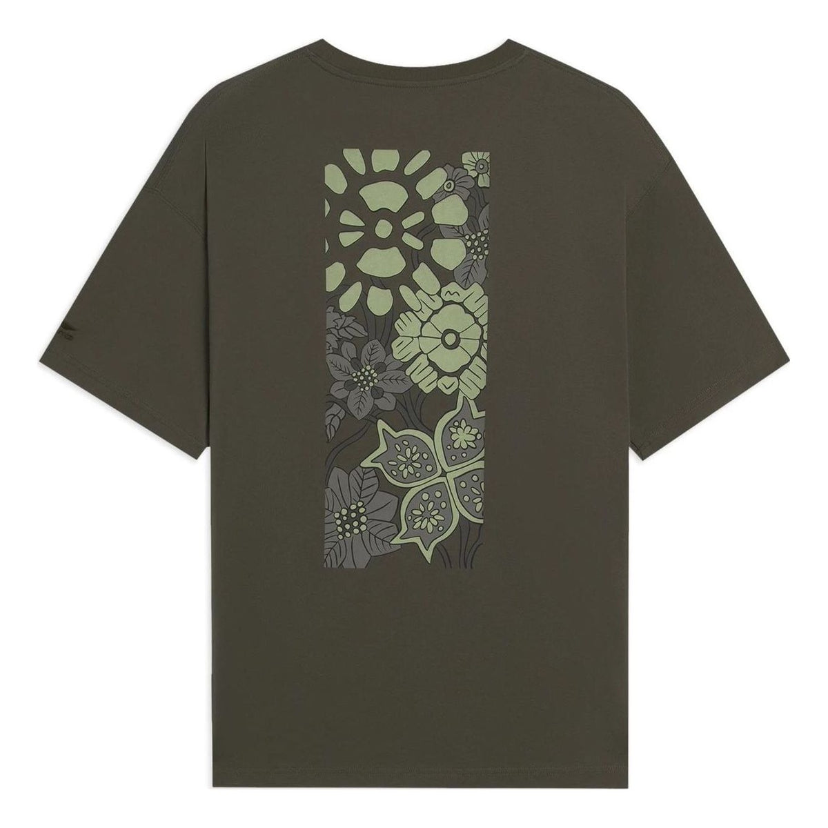 Li-Ning Graphic T-shirt 'Olive Green' ATSS597-2