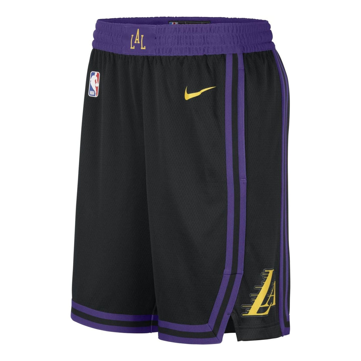 Nike Dri-FIT NBA Los Angeles Lakers Swingman City Edition Shorts 'Black Purple' DX8706-010