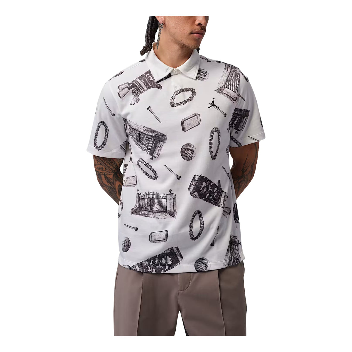Jordan Dri-FIT Polo 'Sail Black' IU1301-133