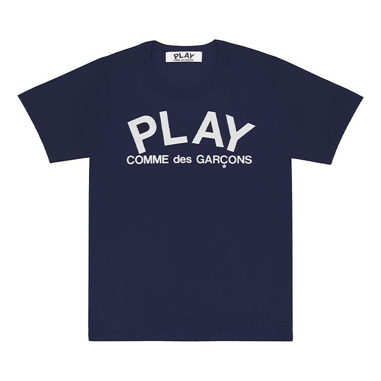 COMME des GARCONS PLAY Play Logo Tee 'Navy White' AZ-T176-051-1