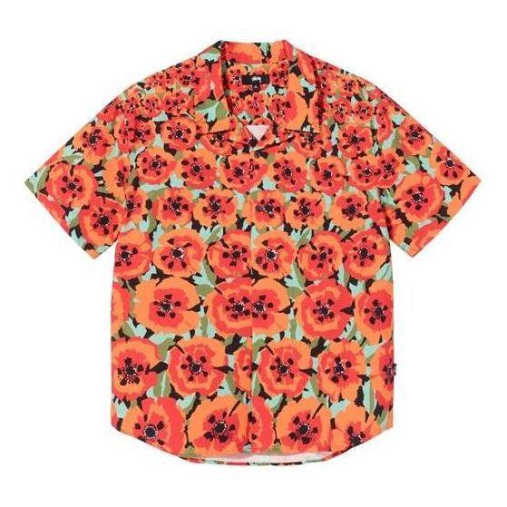 Stussy Poppy Shirt 'Orange' 1110166