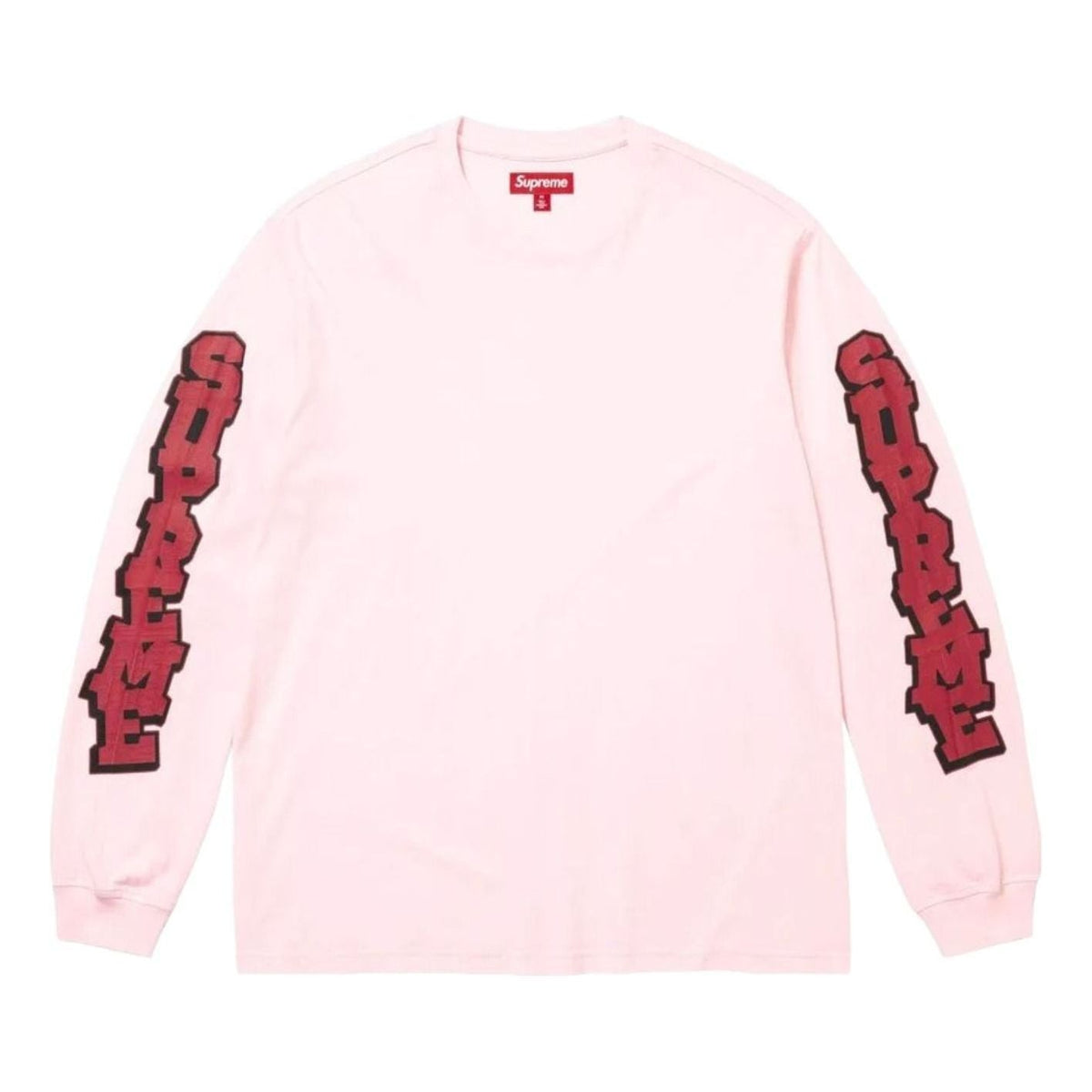 Supreme SS26 Cracked Sleeve L/S T-Shirt 'Washed Pink' SUP-SS26-042-PNK