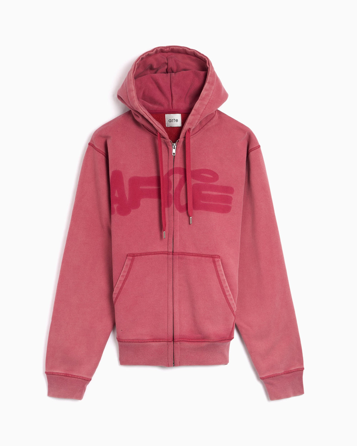 Sudadera con cremallera con logo Relaxed Arte Antwerp Stencil Sunfade para hombre
