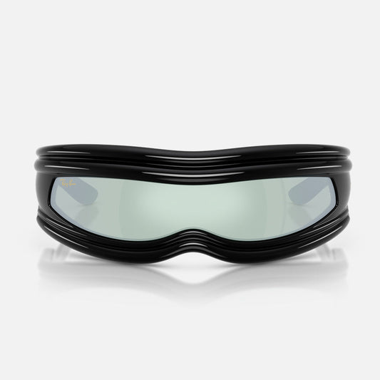 A$AP ROCKY X RAY-BAN ULTRA WRAP 001 - BLACK / TRANSLUCENT MIRROR