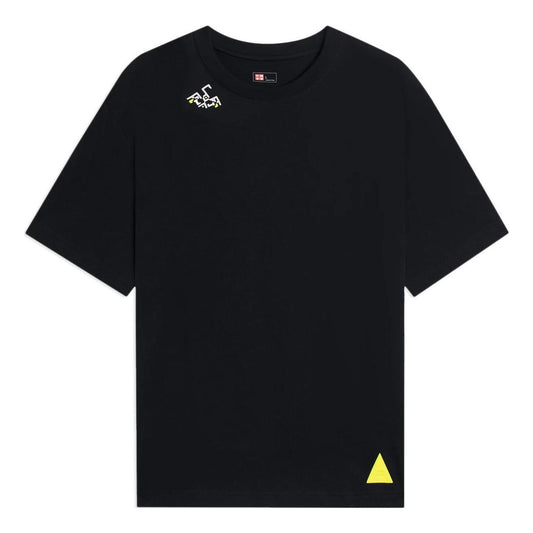 Li-Ning Geometry Graphic T-shirt 'Black Yellow' AHSSB29-4