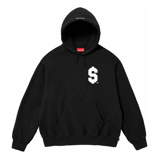 Supreme $ Hooded Sweatshirt 'Black White' SUP-SS24-077