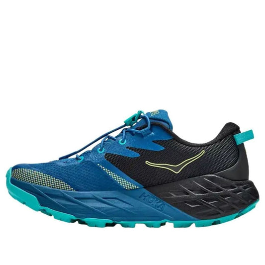 (GS) HOKA ONE ONE Speedgoat 7 'Black Night Glow Blue' 1176635-BHTG