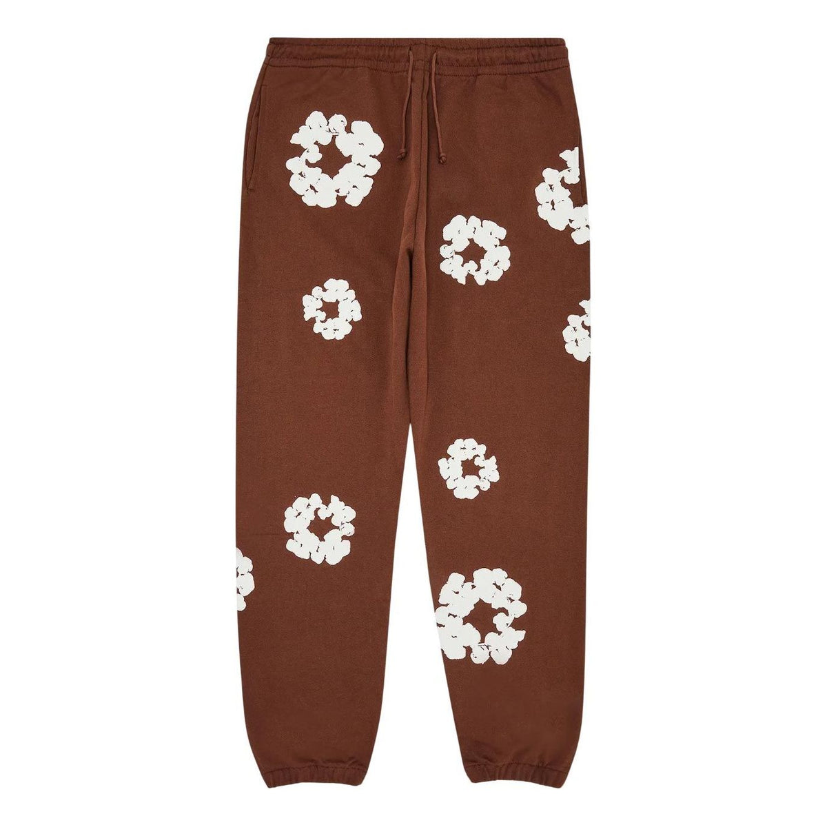 Denim Tears Cotton Wreath Sweatpants 'Brown White' 401-905-30