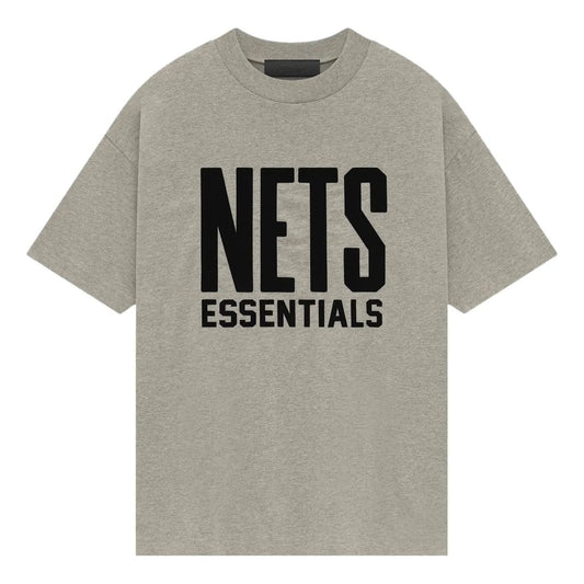 Fear of God Essentials x NBA Brooklyn Nets T-shirt 'Grey Black' 125AL244105F