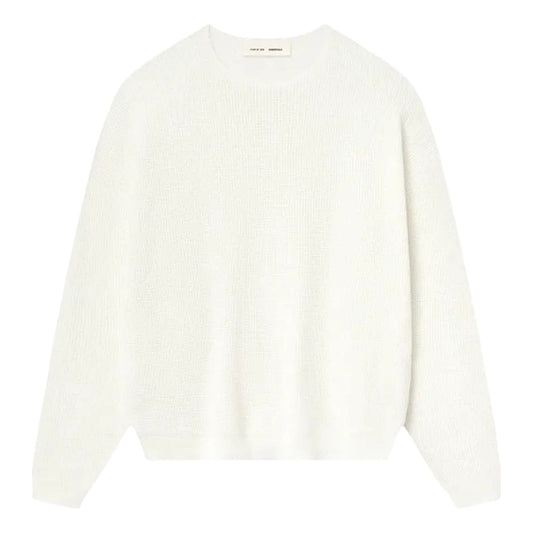 Fear of God Essentials Waffle Crewneck Sweater 'Cloud White' 192SP256164F