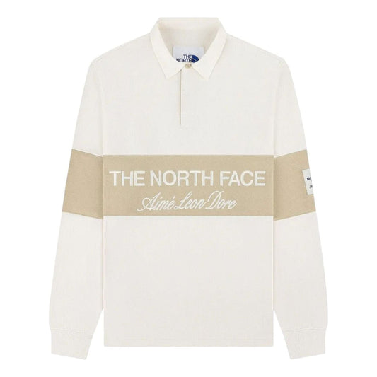 The North Face x Aimé Leon Dore Script Logo Rugby Long-Sleeve T-Shirt 'Pristine Safari' FW25CT002-PRIS