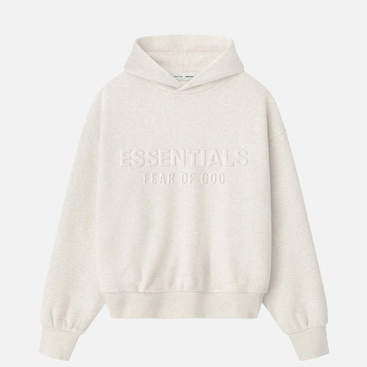 EMBOSSED ESSENTIALS CLASSIC HOODIE - OATMEAL HEATHER
