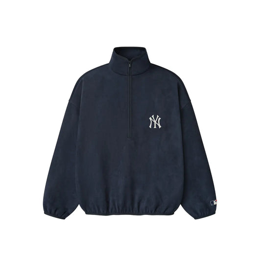 Fear of God ESSENTIALS x MLB Mens Yankees Modern Half Zip Hoodies