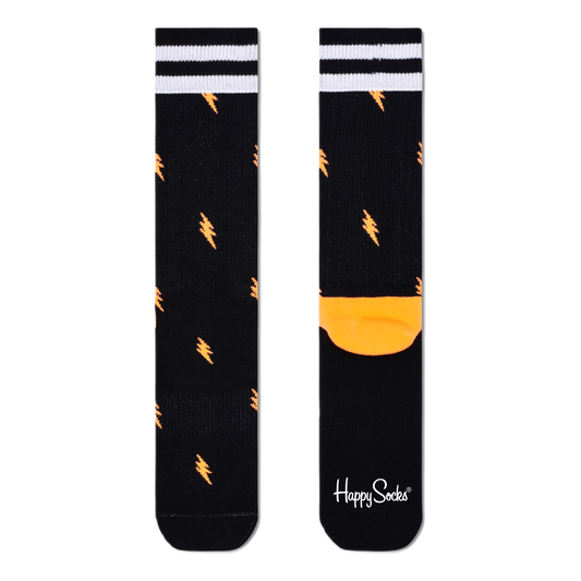 Small Flash Crew Sock Black