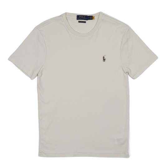 Custom Slim Fit Soft Cotton T-Shirt Antique Cream