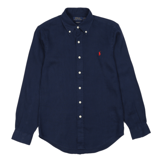 Custom Fit Linen Shirt Newport Navy