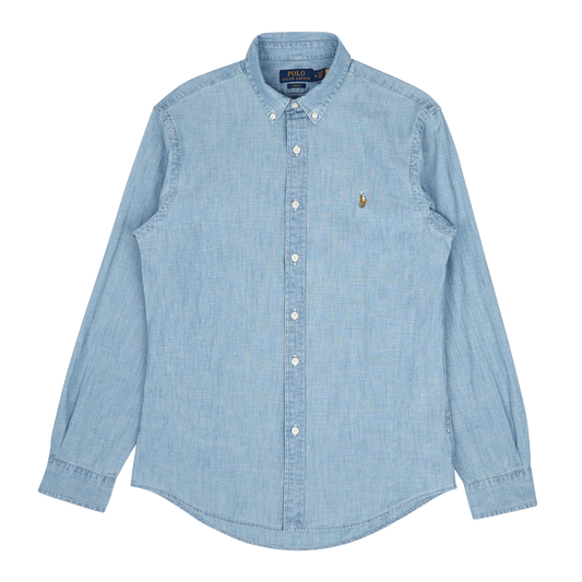 Polo Ralph Lauren Chambray Long Sleeve Shirt 001 Chambray