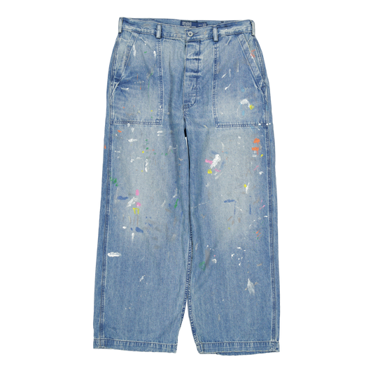 Naval-Inspired Distressed Jean Malta