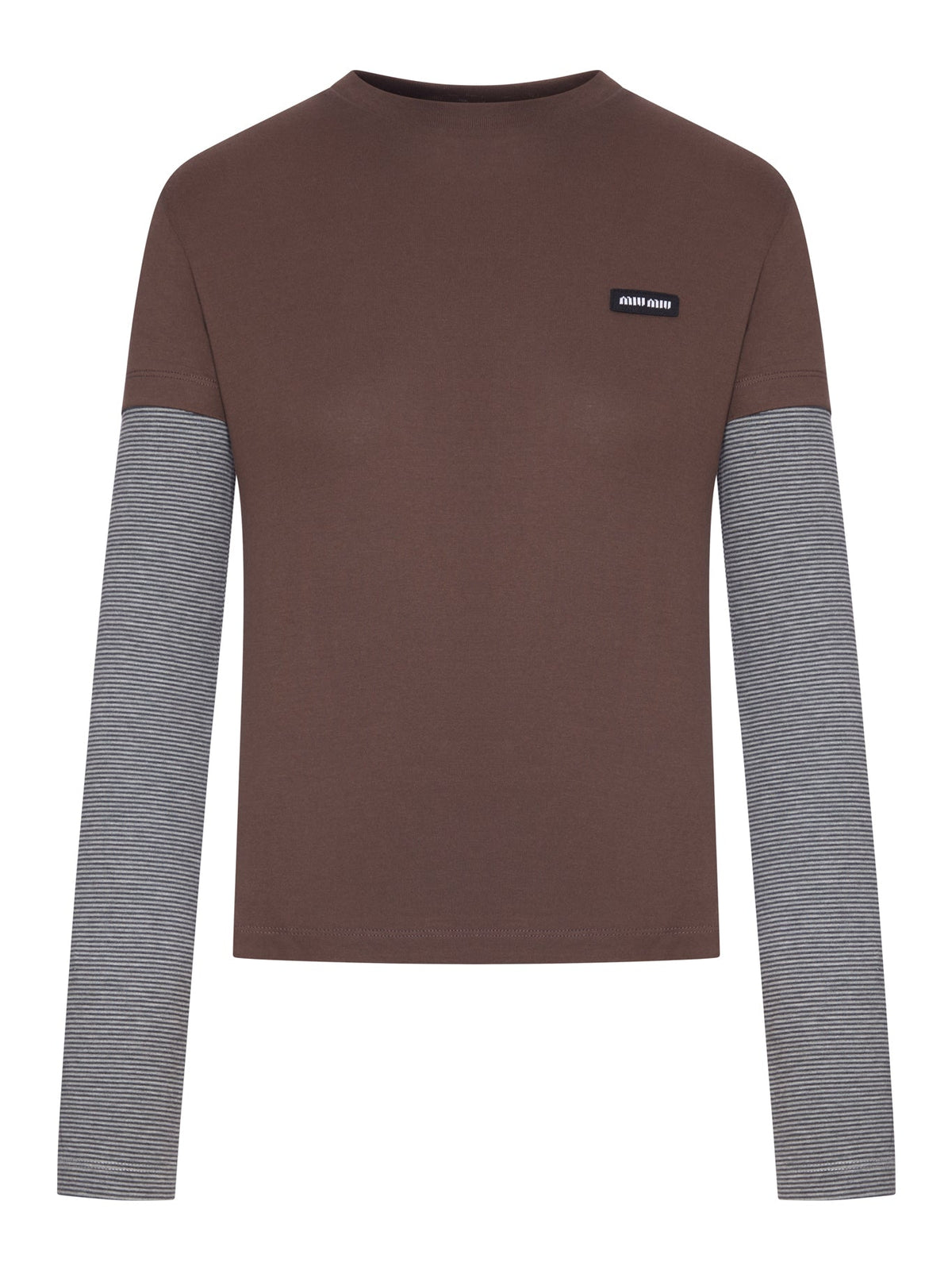 T-SHIRT A MANICHE LUNGHE LAYERED