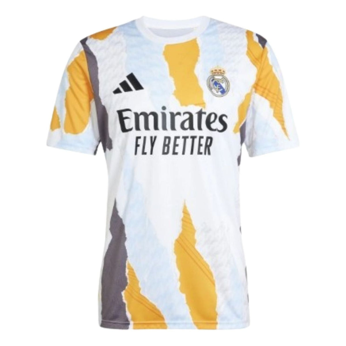 adidas Real Madrid 24/25 Pre-Match Asia Sizing 'White Yellow' JJ3493