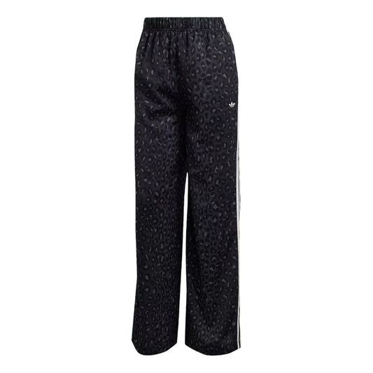 (WMNS) adidas Wide Leg Satin Pants Asia Sizing 'Multicolor Carbon' KA2667