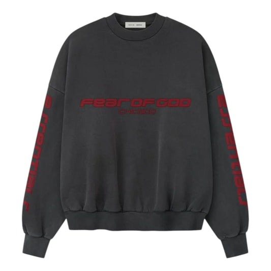 Fear of God Essentials Chicago Heavy Fleece Cropped Sweatshirt 'Iron Grey' 192HO256892F-XXL