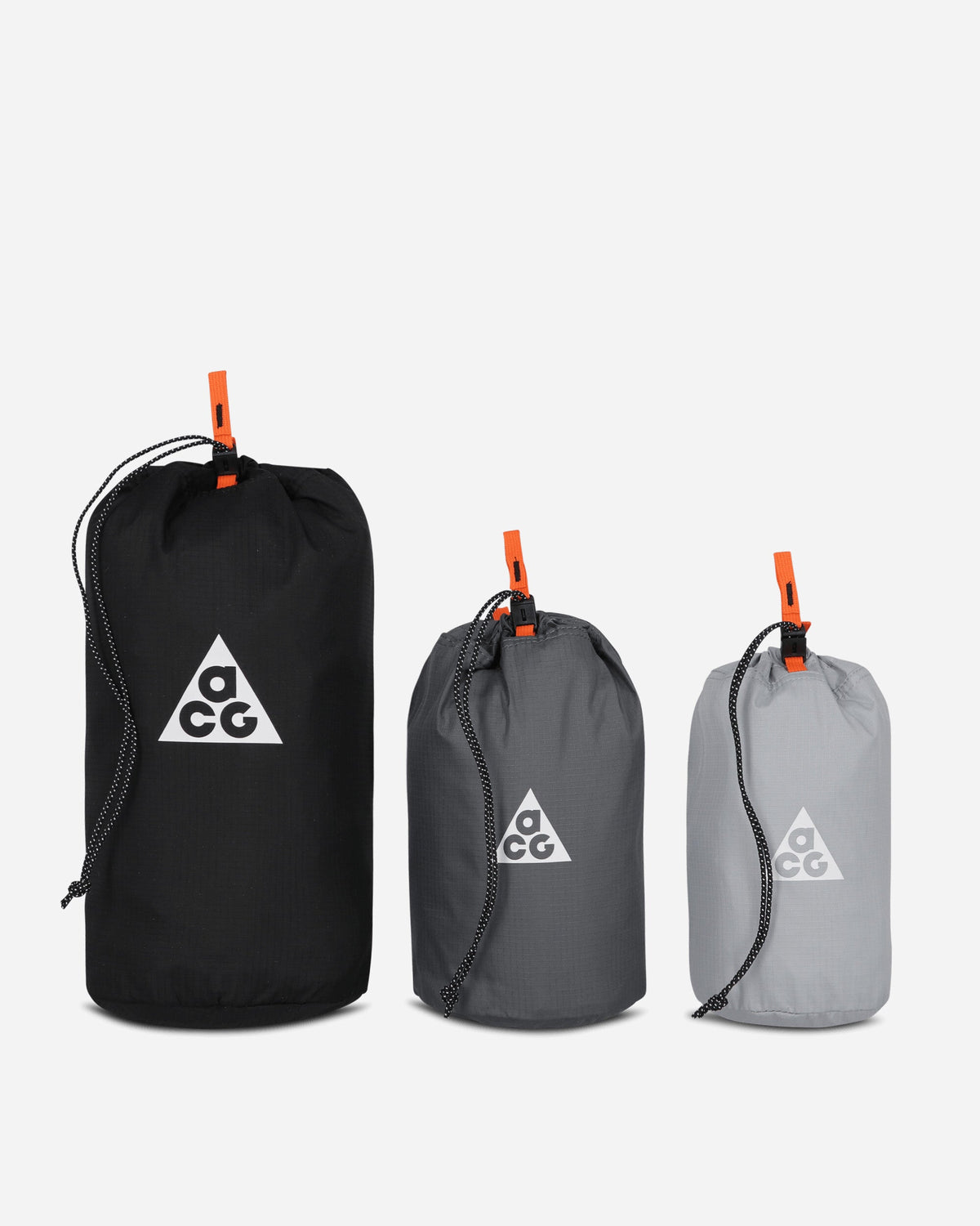 ACG Stuff Sack 3-Pack Black / Safety Orange / Summit White