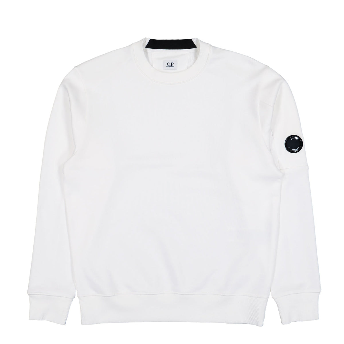 Diagonal Raised Fleece Lens Crewneck