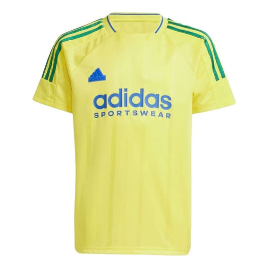 (GS) adidas Tiro Nations Pack T-shirt Asia Sizing 'Yellow Green' IY0144