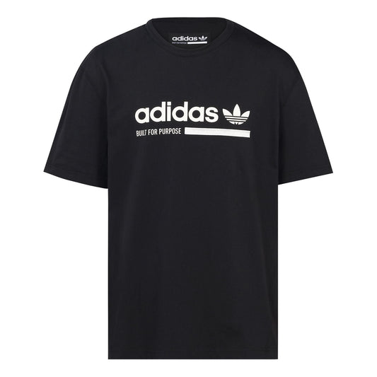 adidas originals Printing logo Short Sleeve Black DV1922