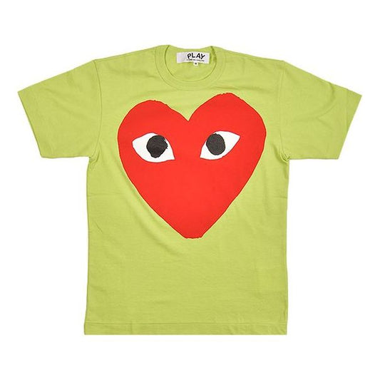 COMME des GARCONS PLAY Pastelle Red Logo T-Shirt 'Green' AZ-T274-051-2