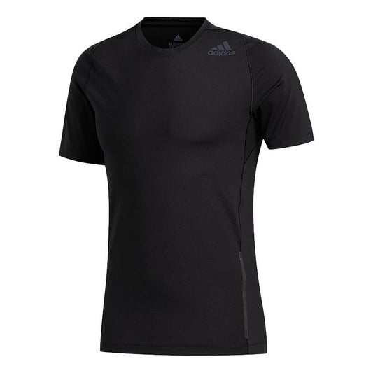 adidas Ask2 Prm Tee Ss Training Sports Tight Round Neck Short Sleeve Black FJ6146