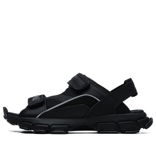 (WMNS) Fila Fusion Two Stripes Sandals 'Black' T12W125401FBK