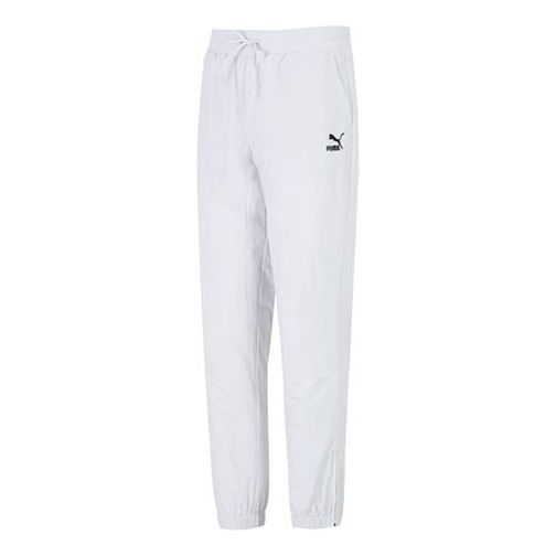 PUMA Zippered Woven Pants 'White' 535554-72