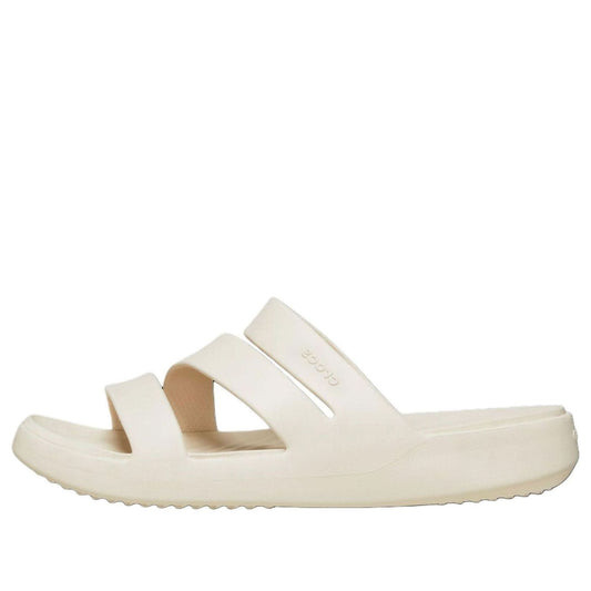 (WMNS) Crocs Getaway Strappy Slides 'Cream White' 209587-160