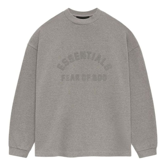 Fear of God Essentials Heavy Long-Sleeve T-shirt 'Heather Grey' 125SU242011F