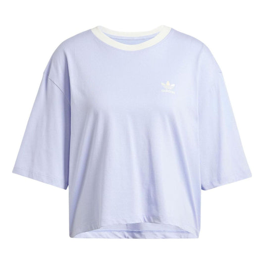 (WMNS) adidas originals Graphics T-Shirt Asia Sizing 'Purple White' IT9820