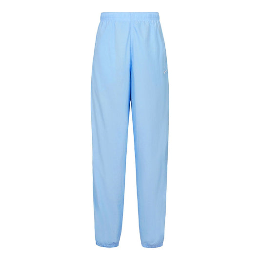 Nike Swoosh Embroidered Retro Nylon Sports Pants Light Blue CD6544-436