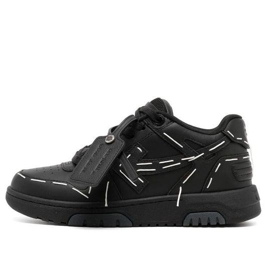 (WMNS) Off-White Out Of Office Low Sartorial Stitching 'Black White' OWIA259S23LEA0101010