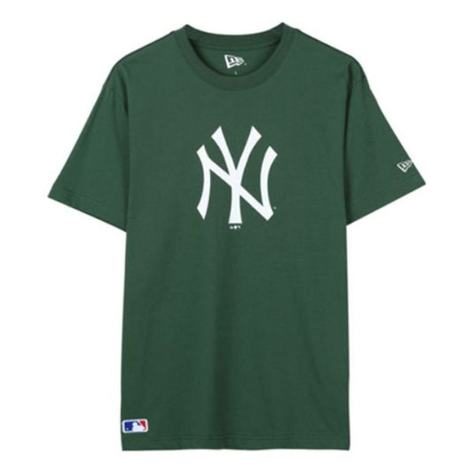 New Era MLB Large LOGO Round Neck Short Sleeve Unisex Green 12147606