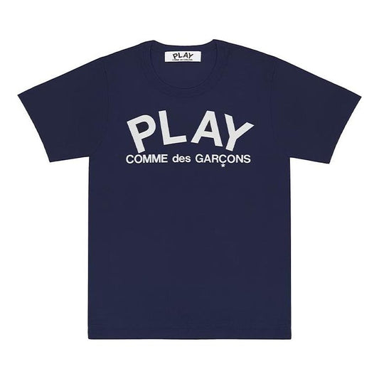 COMME des GARCONS PLAY Play Logo Tee 'Navy White' AZ-T176-051-1